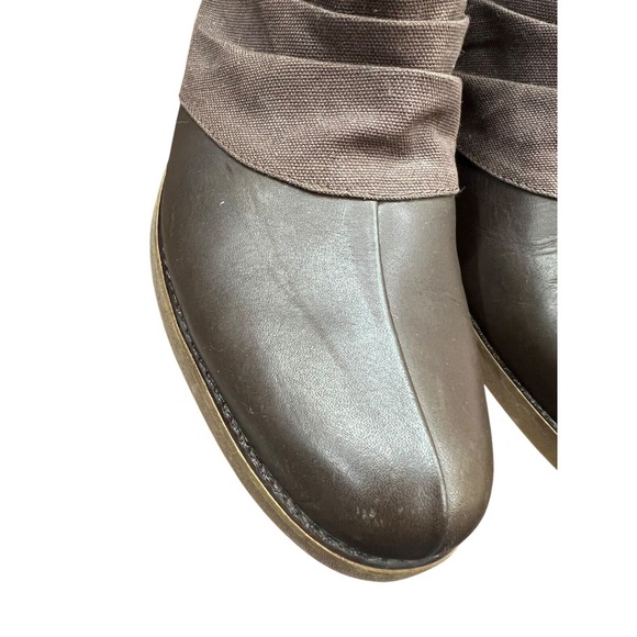 MERRELL WOMENS ADALINE Brown BLUFF BRACKEN ANKLE‎ BOOT SIZE 9.5 Canvas Leather - Picture 3 of 9